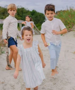 minnow Boys Canvas Pant Light Blue Fashion