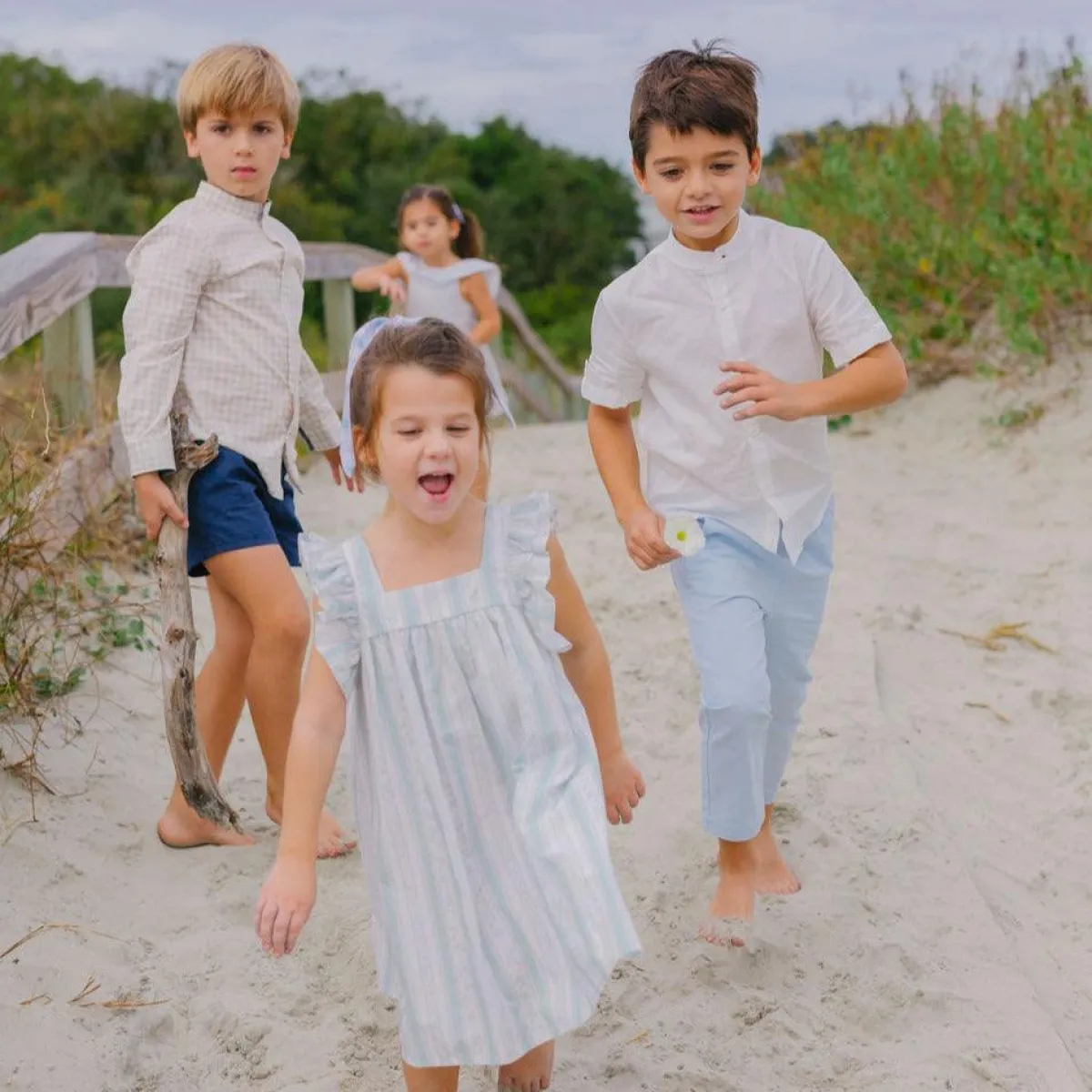 minnow Boys Canvas Pant Light Blue Fashion