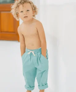 minnow Boys Canvas Pant Sea Blue Discount