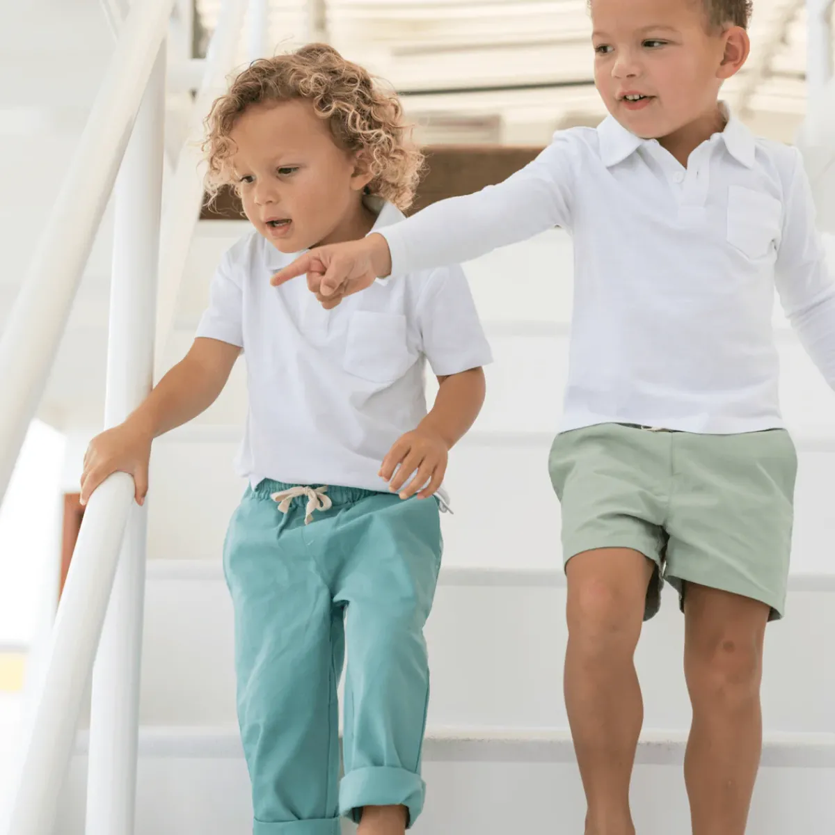 minnow Boys Canvas Pant Sea Blue Discount