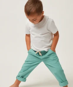 minnow Boys Canvas Pant Sea Blue Discount