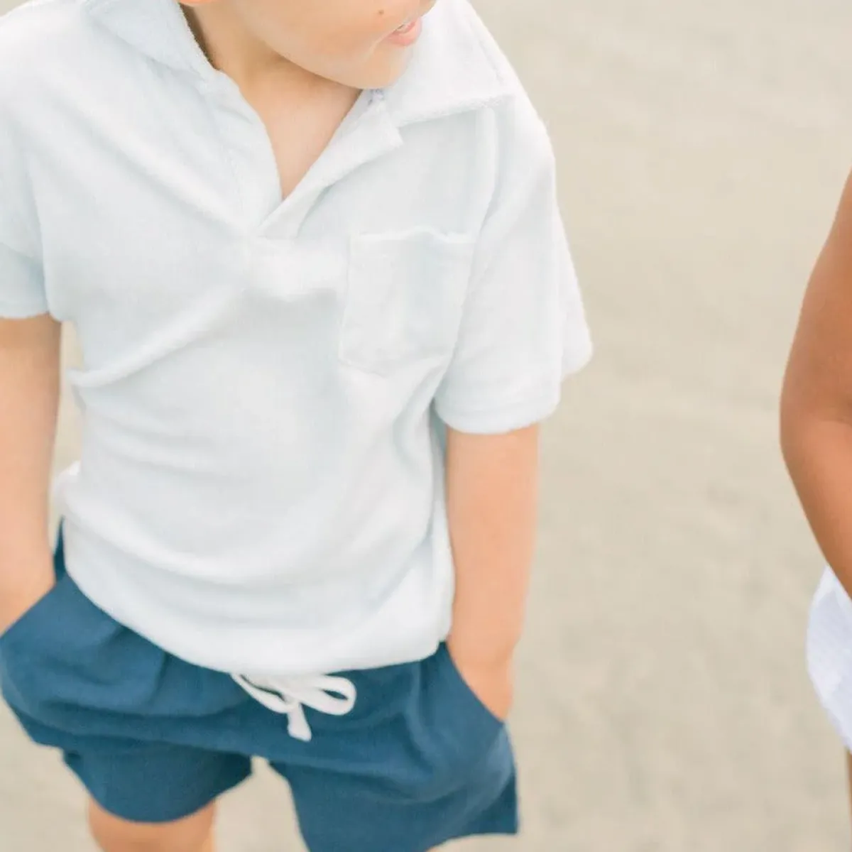 minnow Boys Canvas Short Navy Fashion