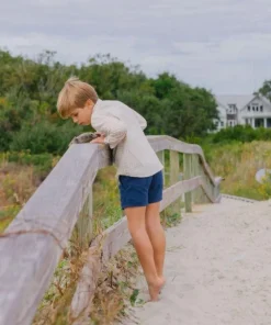 minnow Boys Canvas Short Navy Fashion