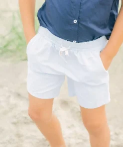 minnow Boys Canvas Short Light Blue Best