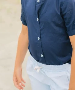 minnow Boys Canvas Short Light Blue Best