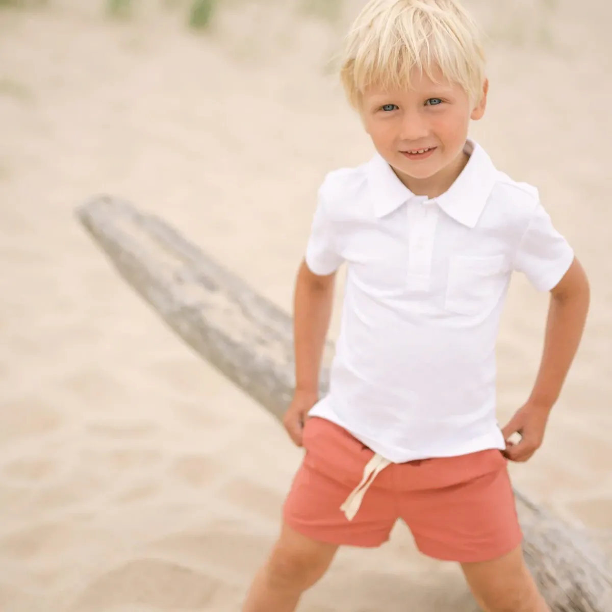 minnow Boys Cotton Polo White Online