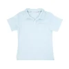 minnow Boys French Terry Polo Shirt Light Blue Outlet
