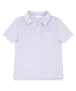 minnow Boys French Terry Polo Shirt Bay Lavender Hot