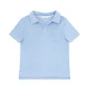 minnow Boys French Terry Polo Shirt Briland Blue Online