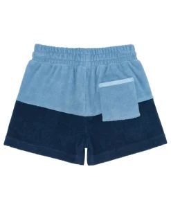 minnow Boys French Terry Short | Swim Freshwater Blue Navy Colorblock Discount