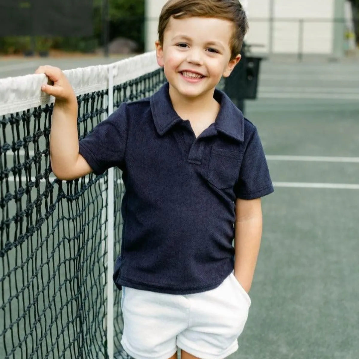 minnow Boys French Terry Short | Swim White Online