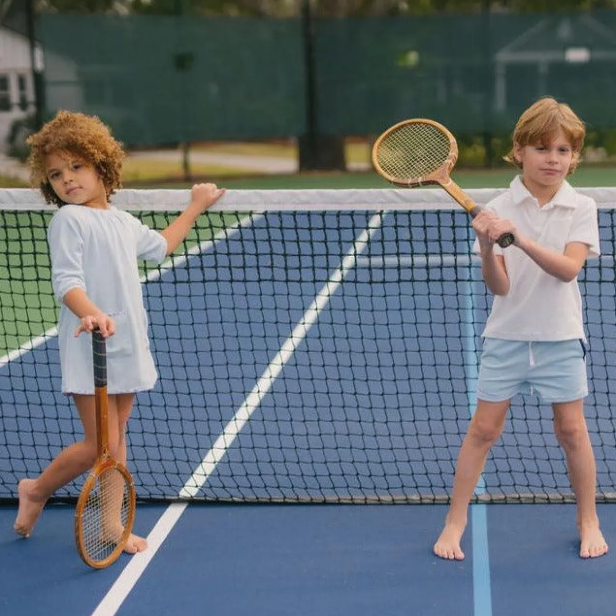 minnow Boys French Terry Short Light Blue Hot