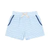 minnow Boys French Terry Short Powder Blue Stripe Hot