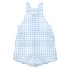 minnow Boys Overall Oasis Blue Gingham Best