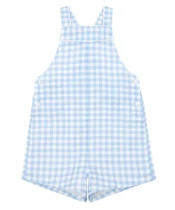 minnow Boys Overall Oasis Blue Gingham Best
