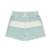minnow Boys Sage Colorblock Terry Short | Swim Sage And Cream Outlet