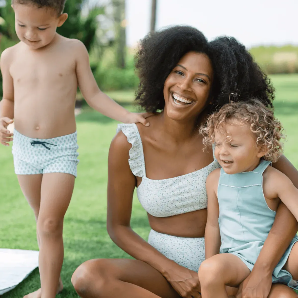 minnow Boys Short Overall Sea Blue Outlet