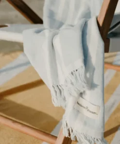 minnow Business & Pleasure Beach Towel, Vintage Blue Stripe Fashion