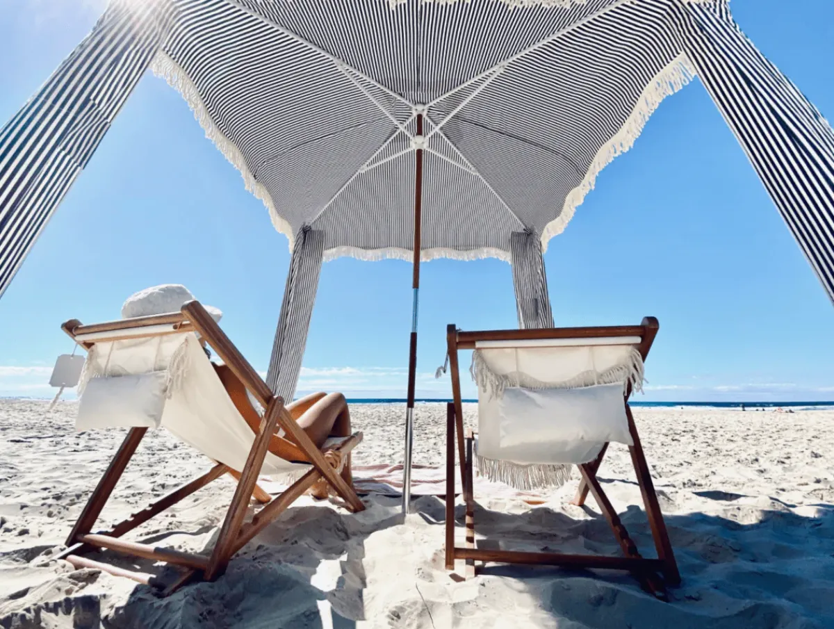 minnow Business & Pleasure Premium Cabana, Navy Stripe Sale