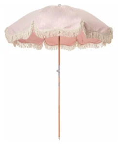 minnow Business & Pleasure Premium Umbrella, Pink Stripe Discount