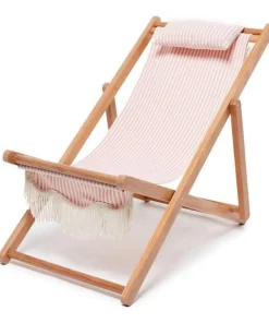 minnow Business & Pleasure Sling Chair, Pink Stripe Best