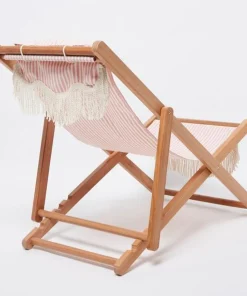 minnow Business & Pleasure Sling Chair, Pink Stripe Best