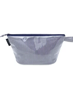 minnow Cosmetic Bag Navy Stripe Best