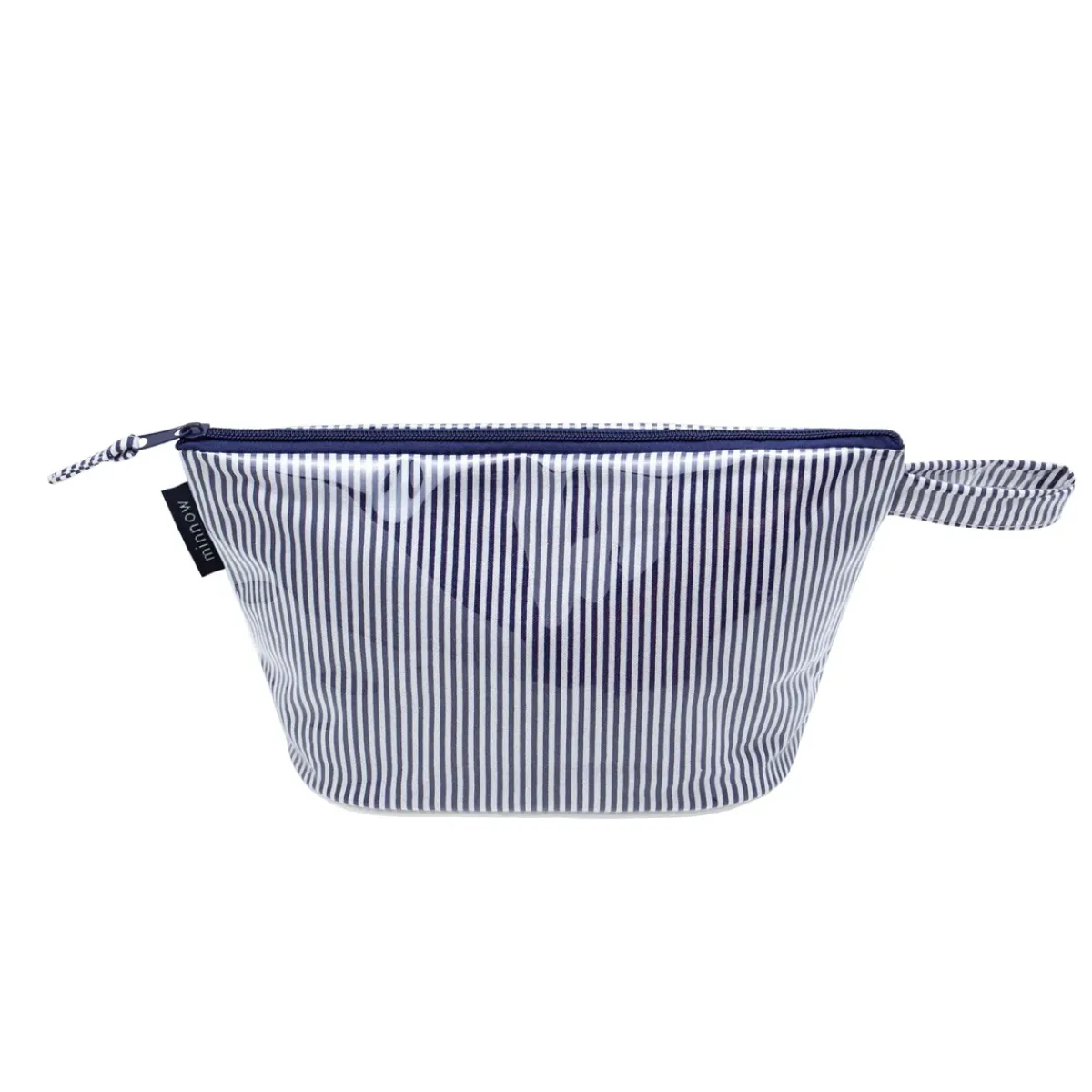 minnow Cosmetic Bag Navy Stripe Best