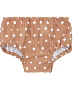 minnow Diaper Cover Mocha Dot Fashion