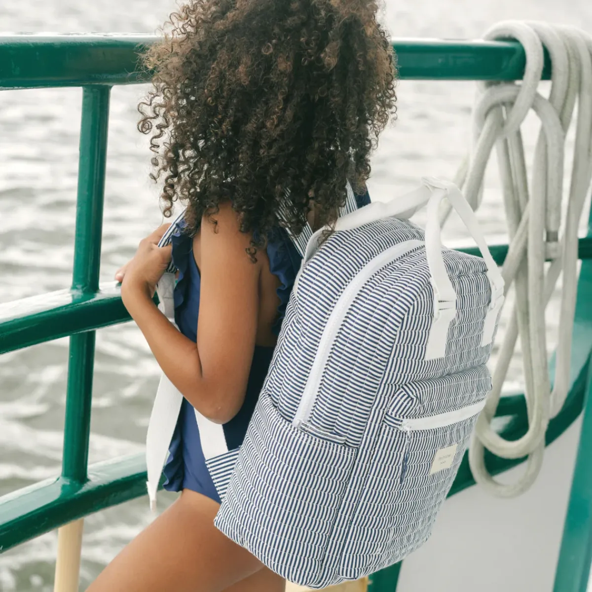 minnow Everyday Backpack | Swim Navy Stripe Sale