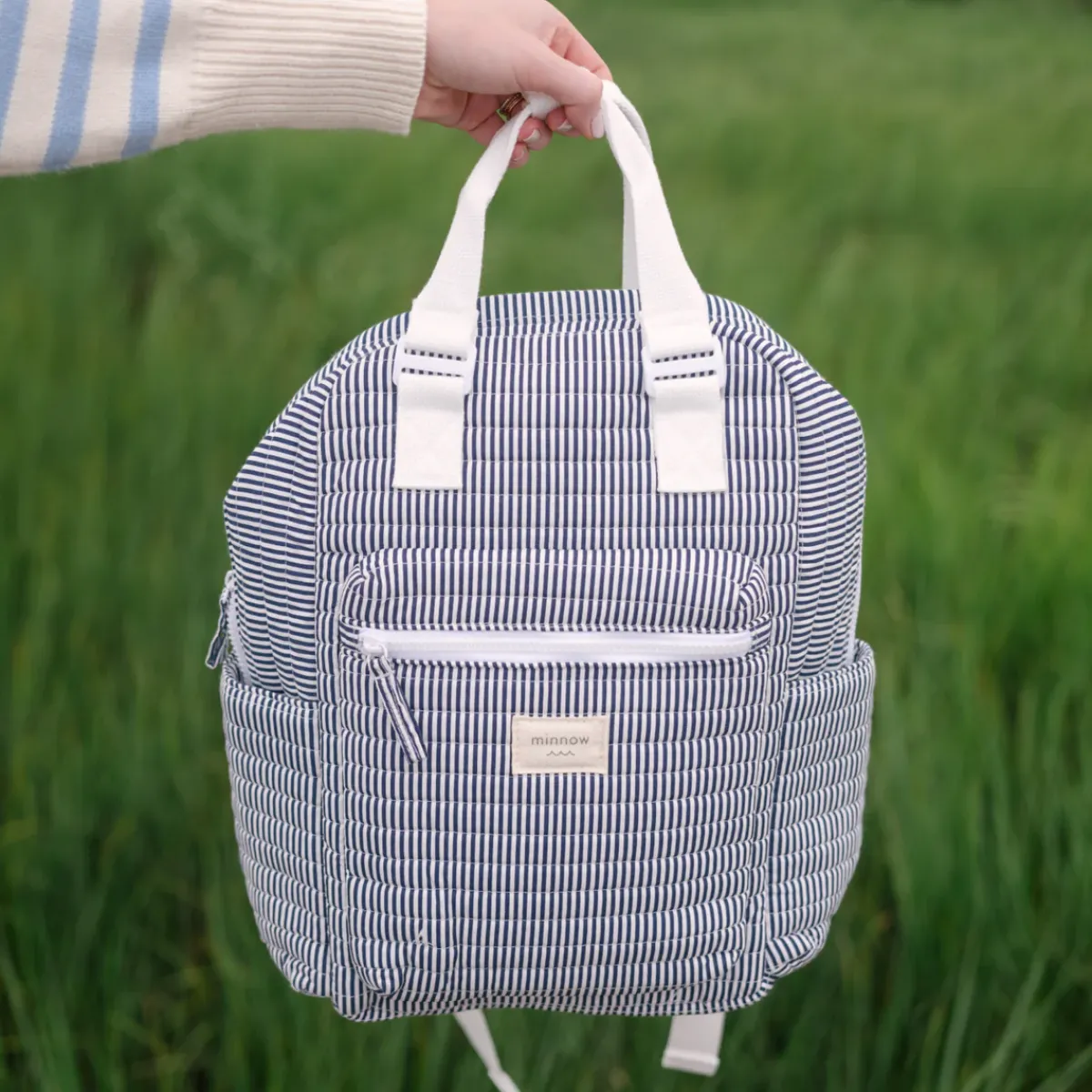 minnow Everyday Backpack | Swim Navy Stripe Sale