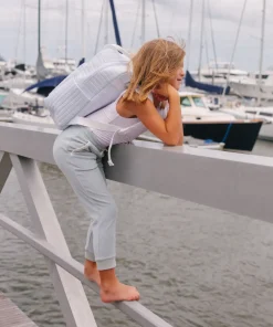 minnow Everyday Backpack Powder Blue Stripe Clearance