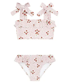 minnow Girls Bandeau Bikini | Swim Raspberry Red Best