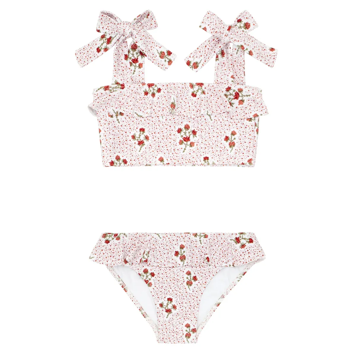 minnow Girls Bandeau Bikini | Swim Raspberry Red Best