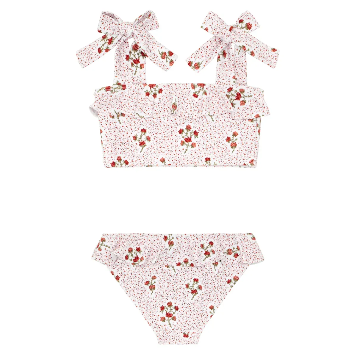 minnow Girls Bandeau Bikini | Swim Raspberry Red Best