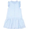 minnow Girls Blue Gingham Drop Waist Dress Oasis Blue Gingham Fashion