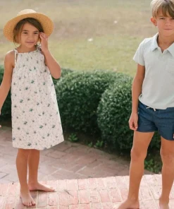 minnow Girls Brock Collection X Smocked Dress Classic Fleur New