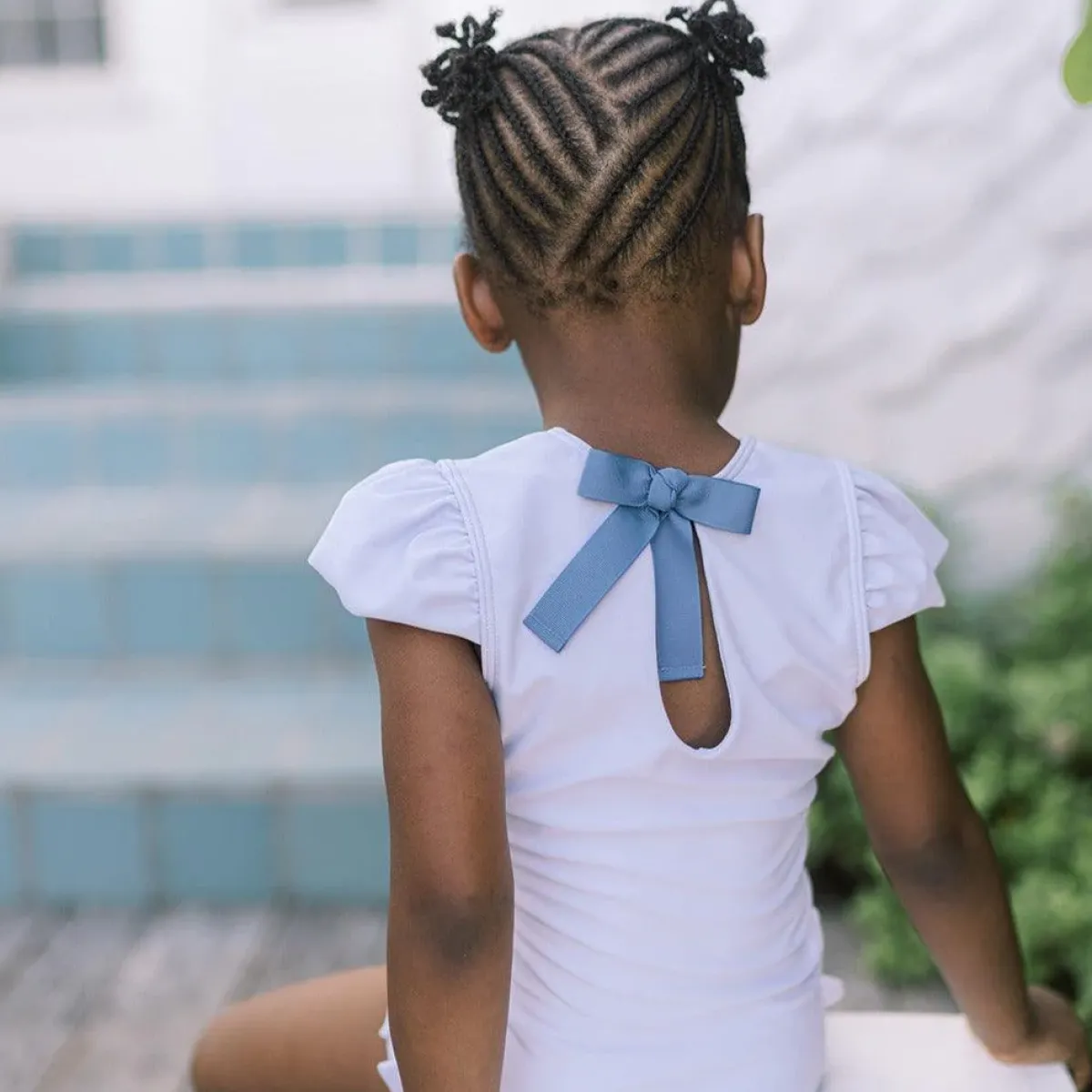 minnow Girls Cap Sleeve Rashguard One Piece Bay Lavender Outlet