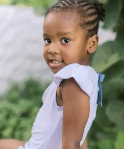 minnow Girls Cap Sleeve Rashguard One Piece Bay Lavender Outlet