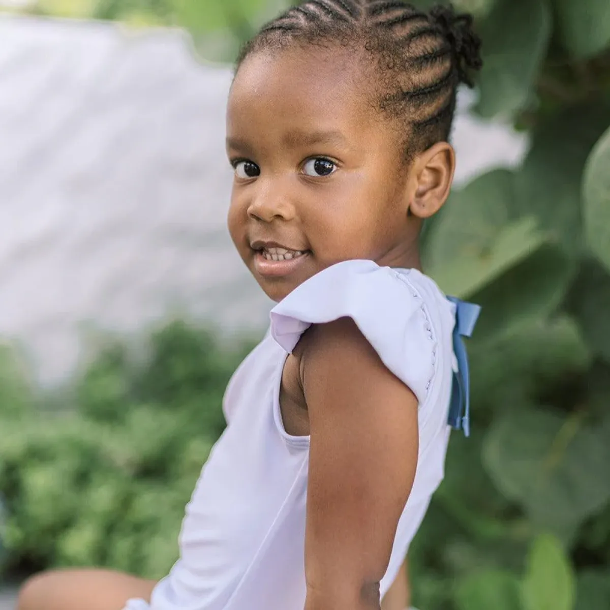 minnow Girls Cap Sleeve Rashguard One Piece Bay Lavender Outlet