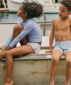 minnow Girls Capeside Vineyard Swim Shorts Capeside White Outlet