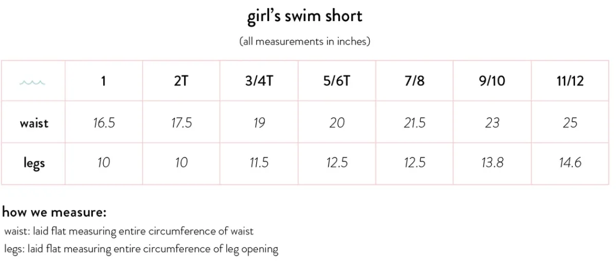 minnow Girls Capeside Vineyard Swim Shorts Capeside White Outlet