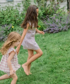 minnow Girls Drop Waist Dress Antique Floral Discount