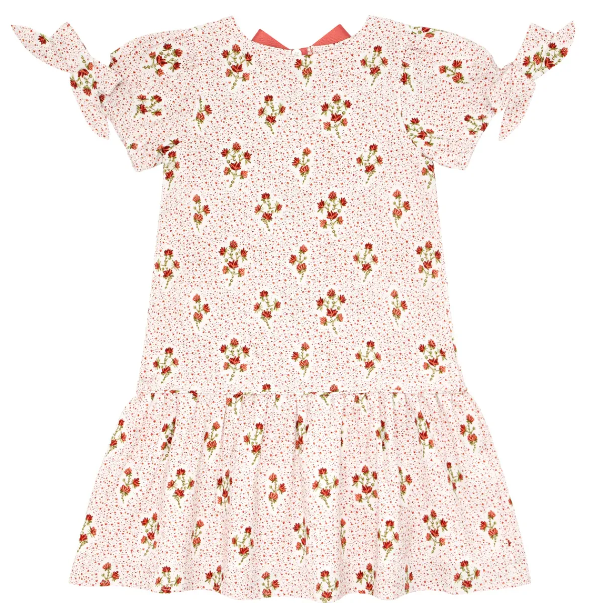 minnow Girls Drop Waist Dress | Swim Raspberry Red Hot