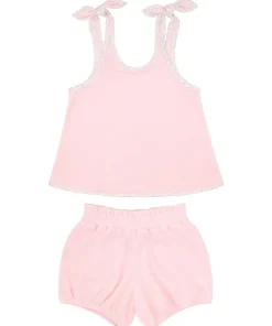 minnow Girls French Terry Bloomer Set Pink Best
