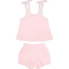 minnow Girls French Terry Bloomer Set Pink Fashion