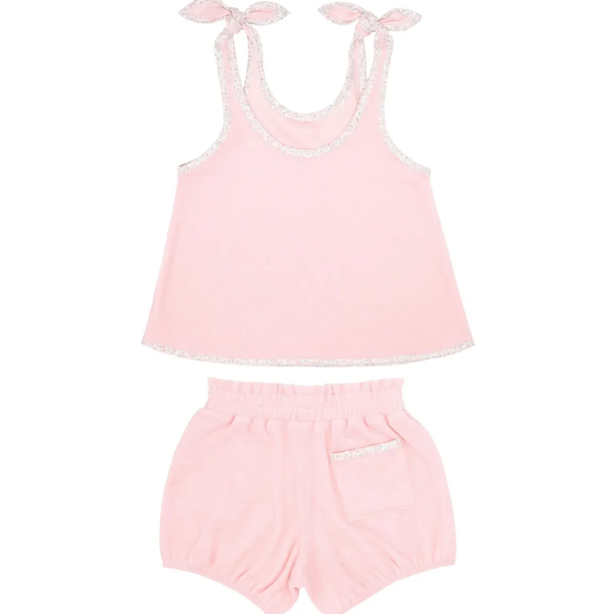 minnow Girls French Terry Bloomer Set Pink Fashion
