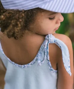 minnow Girls French Terry Bloomer Set Light Blue Outlet