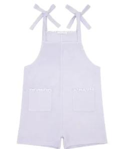 minnow Girls French Terry Romper Bay Lavender Hot