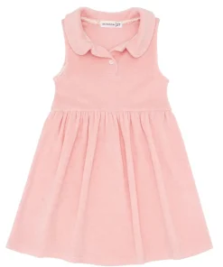 minnow Girls French Terry Tennis Dress Conch Pink Clearance